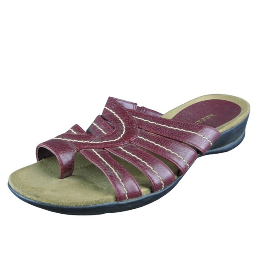 Kate Ann  Women Slide Sandal Shoes Size‎ 8 Medium Red Synthetic